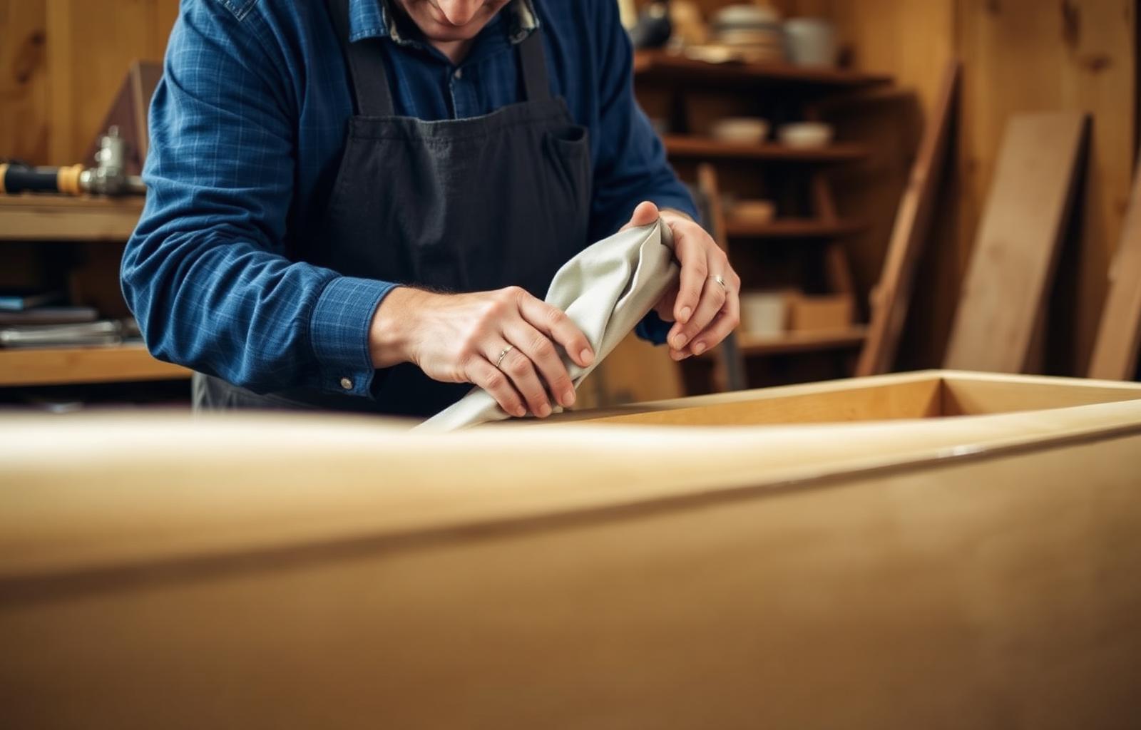 Craftsman upholstering a sofa frame